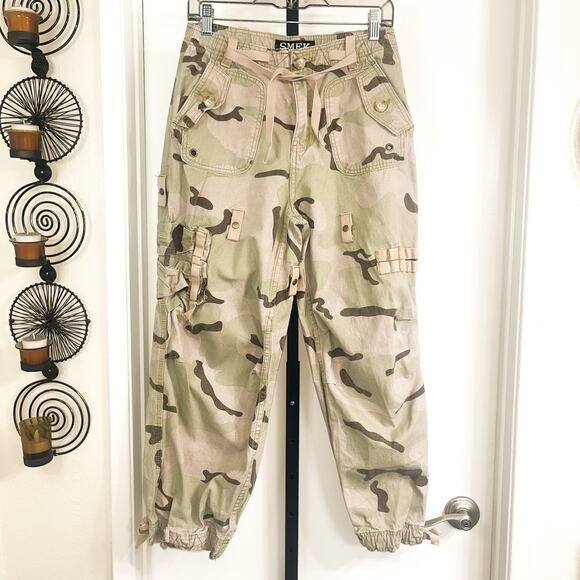 SMFK Wildworld Desert Camouflage Pararooper Pants - Green Brown Camo, Size S - Picture 3 of 10